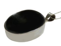 アジアン雑貨 天然石シルバーアクセサリー BLACK-1 ブラックスター・ネックレス
